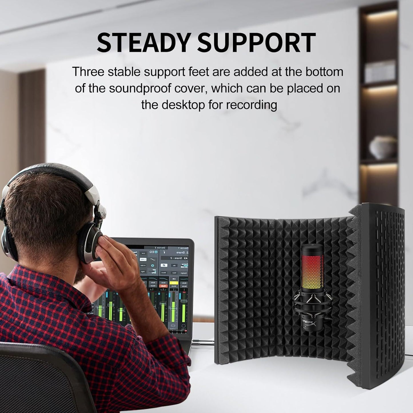 Ambient Reflection Filter Isolation Shield 3 Fold
