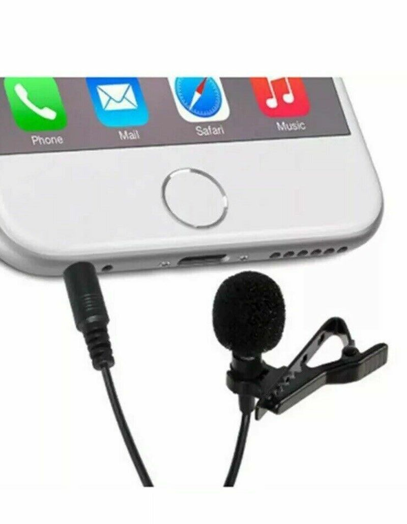 Metallic Clip-On Lapel Mini Lavalier Mic Microphone for Mobile Phone PC Recordin