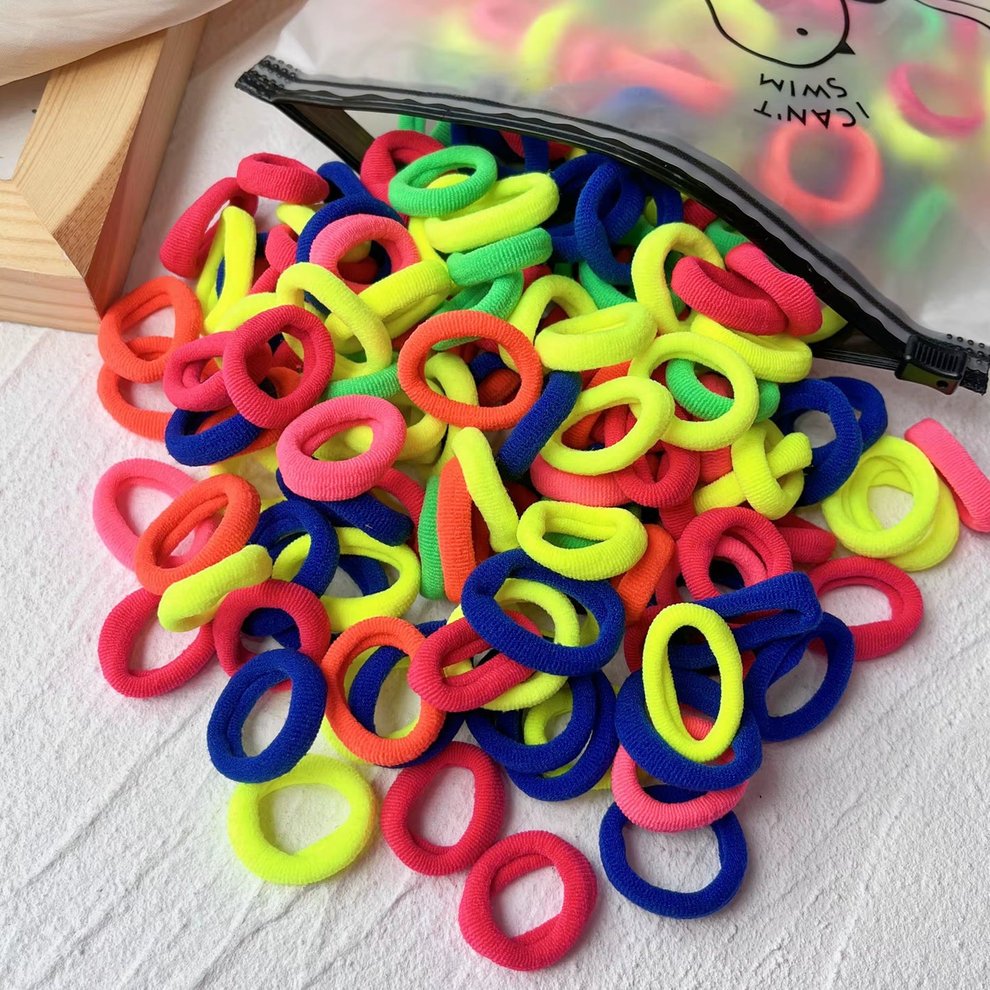 20/50Pcs Kids Elastic Hair Bands Girls Sweets Scrunchie Rubber Band for Children Hair Ties Clips Headband Baby Hair Accessories