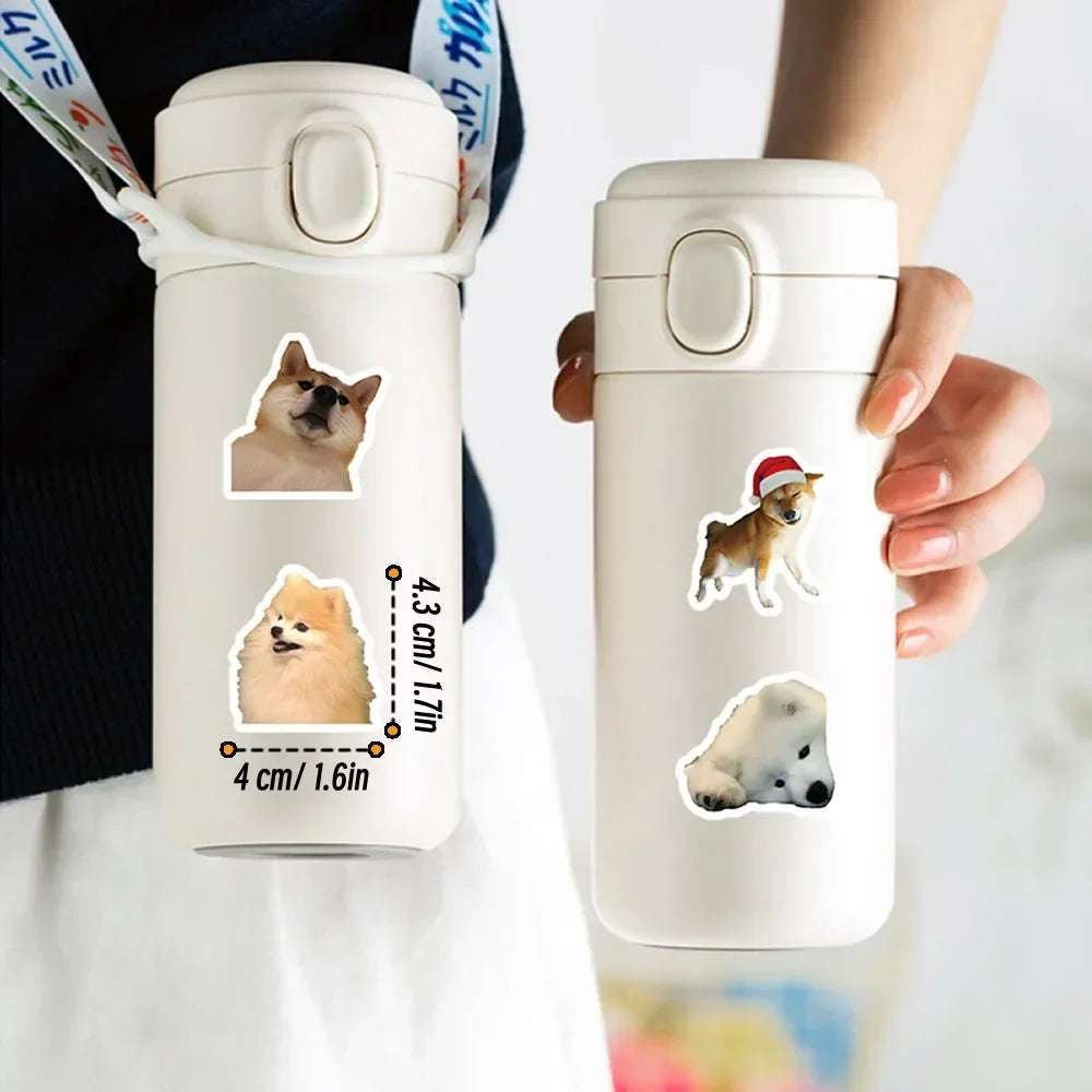 10/100/1000Pcs Funny Dog Stickers Cartoon Cute Decals Toy Guitar Phone Bicycle Laptop Notebook Luggage Car Graffiti Kids Sticker