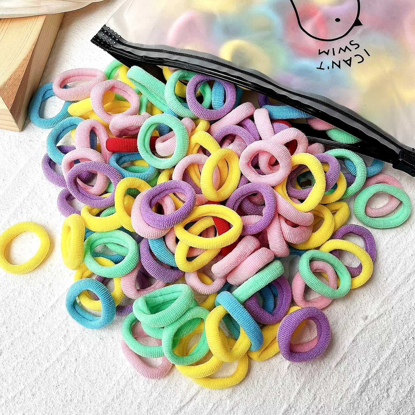 20/50Pcs Kids Elastic Hair Bands Girls Sweets Scrunchie Rubber Band for Children Hair Ties Clips Headband Baby Hair Accessories