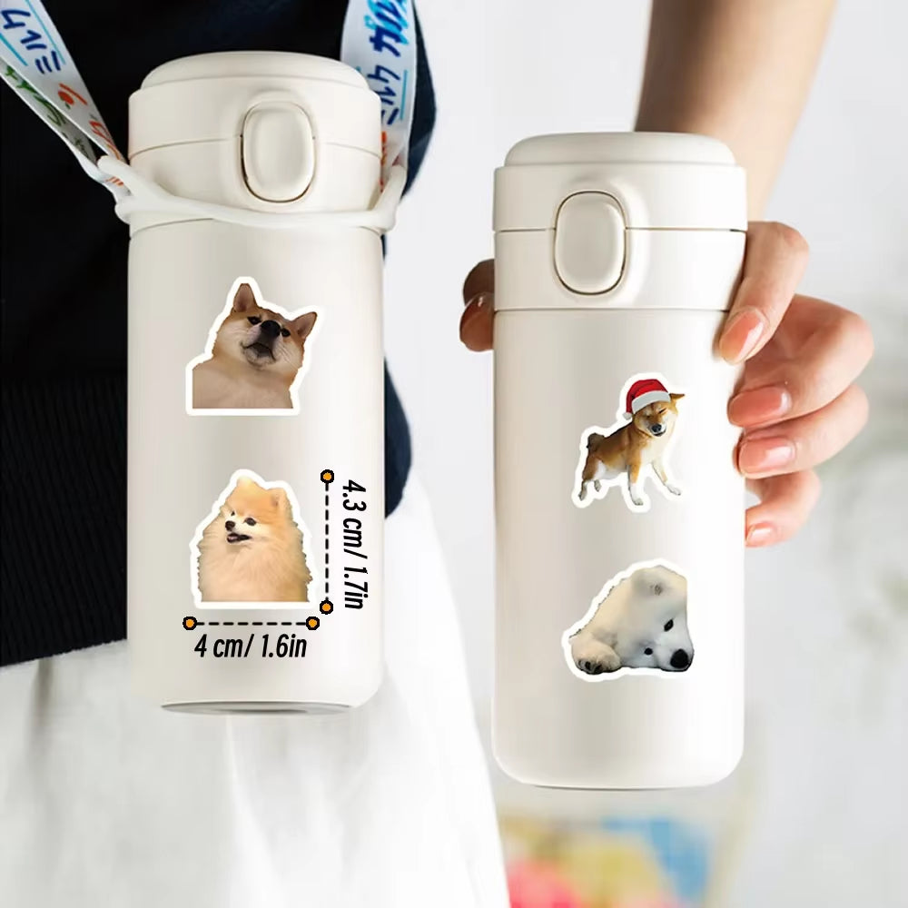 10/50/100Pcs Funny Dog Stickers Cartoon Cute Decals Toy Stationery Guitar Phone Bicycle Laptop Luggage Car Graffiti Kids Sticker