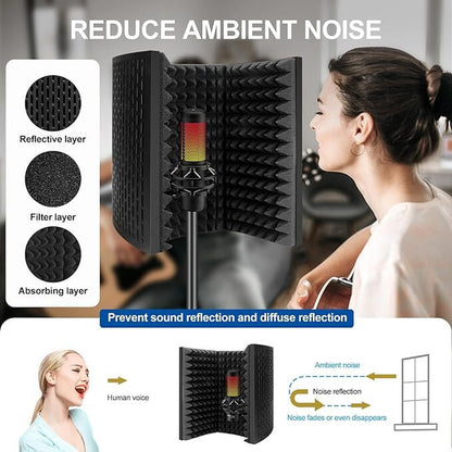 Ambient Reflection Filter Isolation Shield 3 Fold