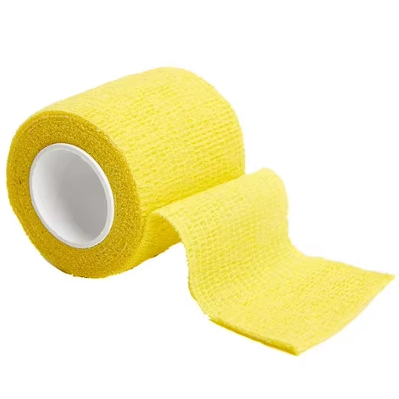 1Roll 2.5/5/7.5/10Cm*4.8M Non Woven Elastic Self Adhesive Bandage Cohesive Bandage for Sports Fixing Finger Wrist Leg