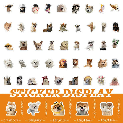 10/100/1000Pcs Funny Dog Stickers Cartoon Cute Decals Toy Guitar Phone Bicycle Laptop Notebook Luggage Car Graffiti Kids Sticker