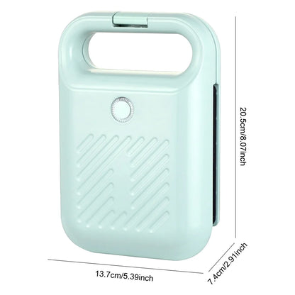 Electric Sandwich Maker Panini Press with Non-Stick Coating Home Toaster Light Food Making Machine for Meat Beef Omelette