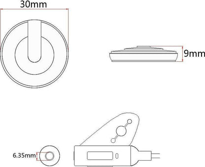 2 Pcs Piezo Contact Microphone Mic, Guitar Microphone Pickup, for Guitar Violin